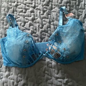 Victoria's Secret Light Blue Lace Bra